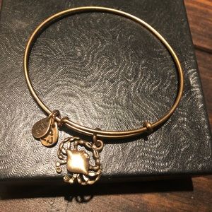 Alex & Ani gold crab bangle